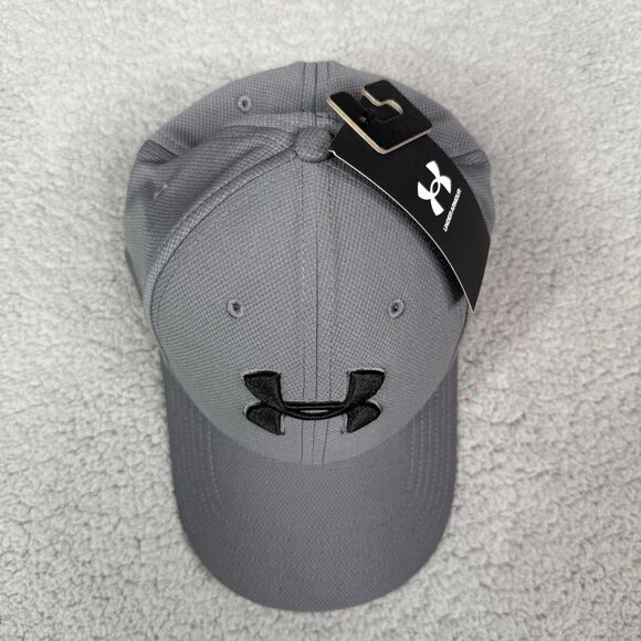 Under Armour Hat Cap Mens L/XL Gray Black Logo UA Blitzing 3.0 Stretch Fit NWT - Picture 5 of 9